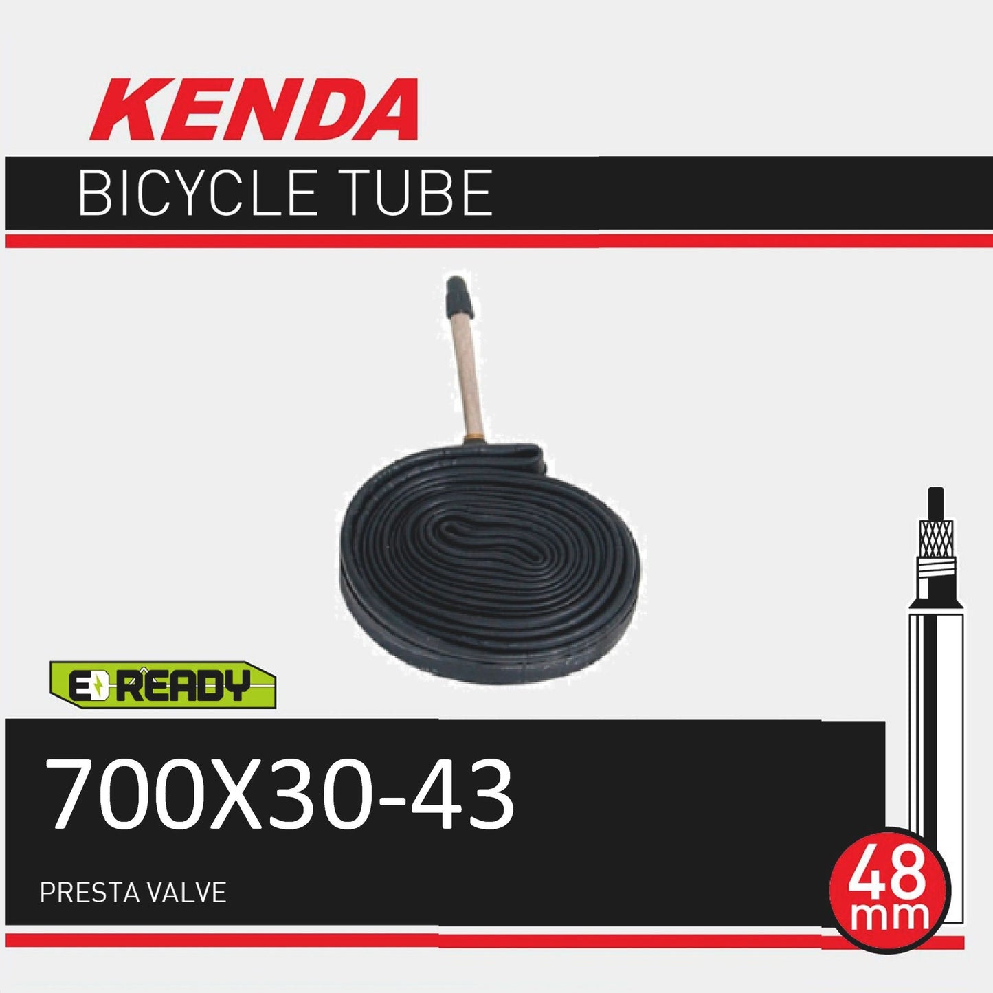 KENDA TUBE 700X30/43 FV/PV 48MM VALVE (50)