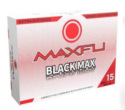 MaxFli Black Max Golf Balls (15 Pack)